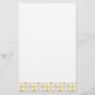 Söt muffinmönsterbrevpapper brevpapper