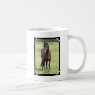 Söt mugg för Friesianhästkaffe