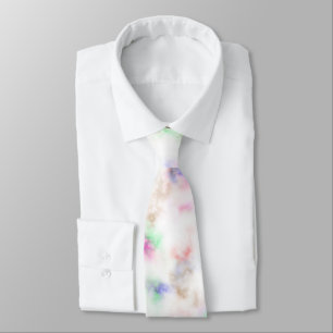 Söt Multifärgad Marble Mönster Tie Slips