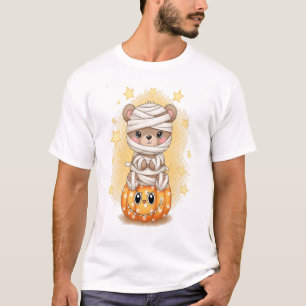 Söt Mummi Björn Halloween T Shirt