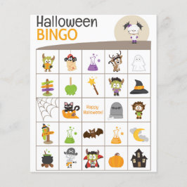 Söt Mummie Tjej Halloween BINGO Bräde!