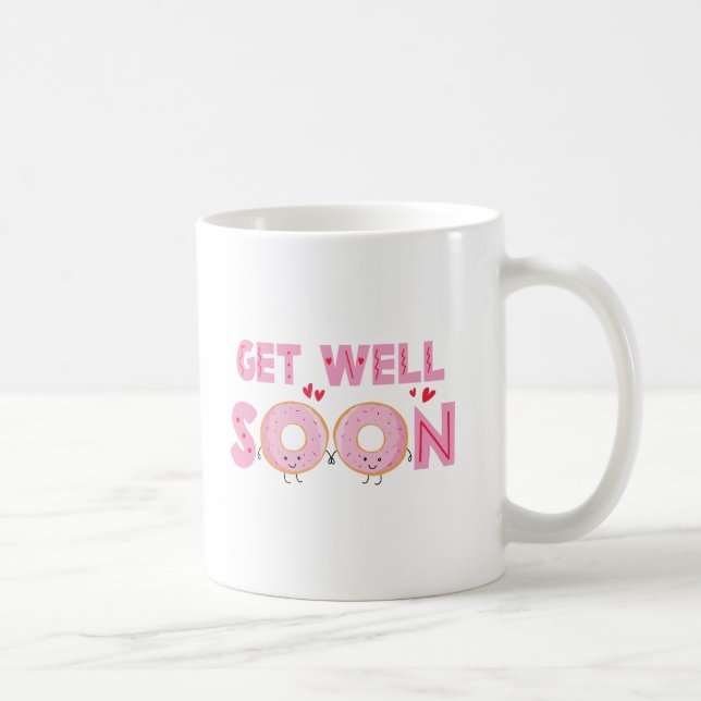 Söt Munk Tillfriskna Snart  Kaffemugg (Höger)