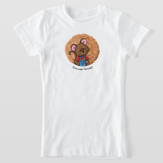 Söt mus- och ostbollströja t shirt (Laydown)
