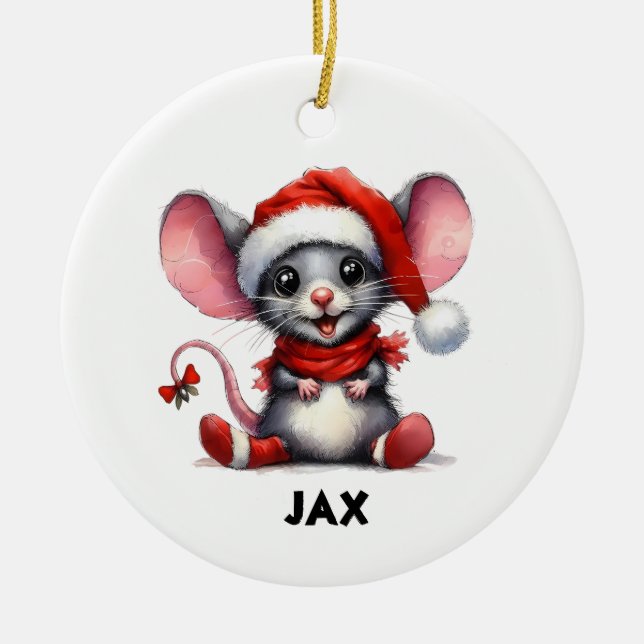 söt mus Ornament (Framsidan)