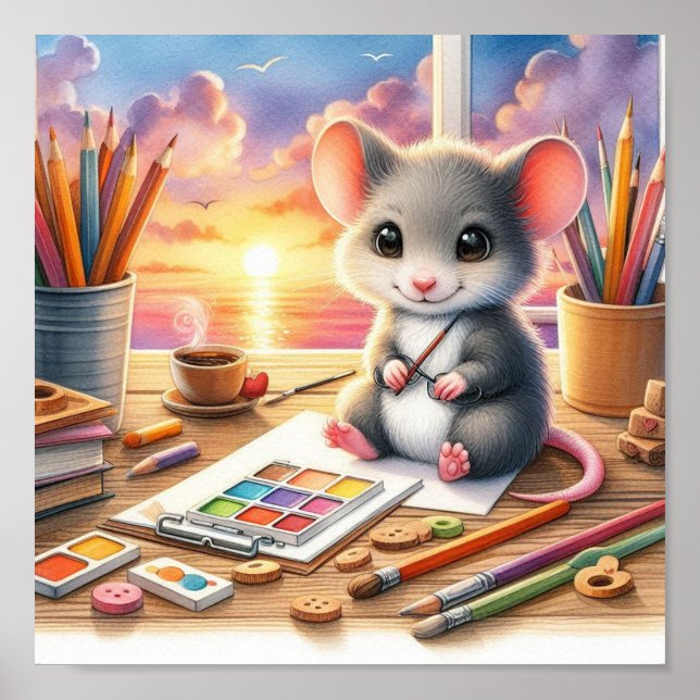 Söt Mus Poster (Framsidan)