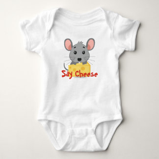 Söt mus säger ost baby bodysuit t shirt