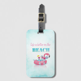 Söt Mus Stilig Strand Bagagebricka