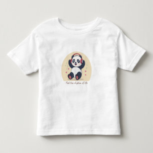 Söt musikpanda t shirt