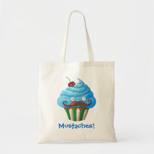 Söt Mustached muffin Tygkasse