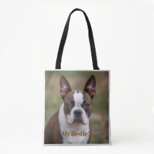 Söt "My Bestie" Boston Terrier Personlig