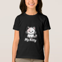 Söt My Kitty Cartoon barn T-shirt