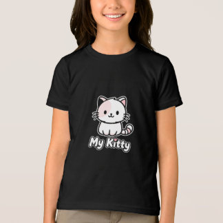 Söt My Kitty Cartoon barn T-shirt