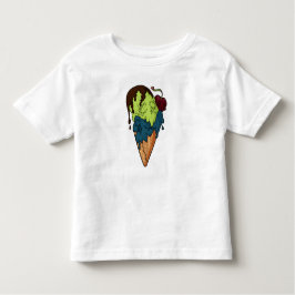Söt Myasty Skull Ice Cream T Shirt