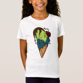 Söt Myasty Skull Ice Cream T Shirt