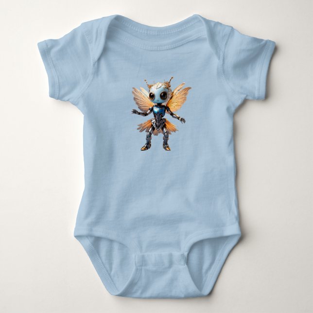 Söt myr flicka dansande robot pixie t shirt (Framsida)