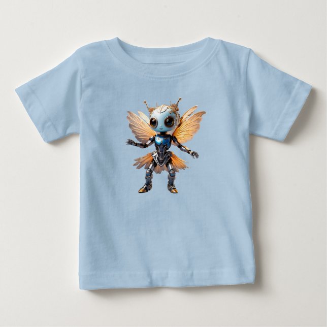Söt myr tjej dansande robot pixie t shirt (Framsida)