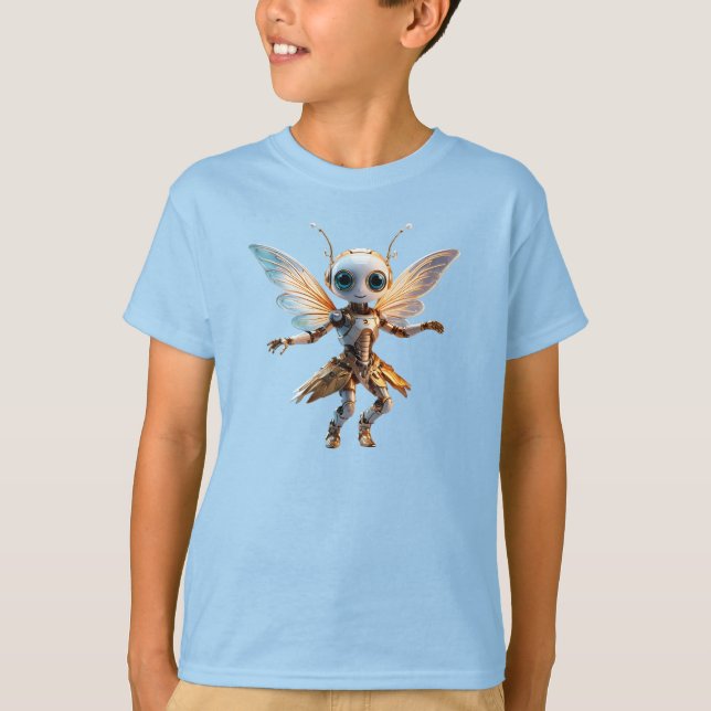 Söt myrglickedansande robot pixie t shirt (Framsida)