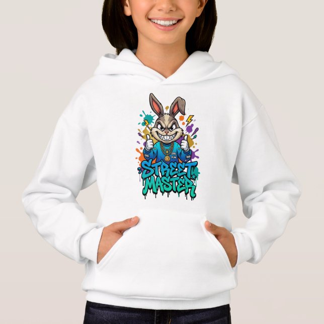🌈🐻 Söt & Mysig Barn Pullover Hoodie T-Shirt ✨💖 (Framsida)