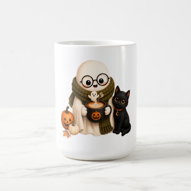 Söt mysig halloween-spöke kaffemugg (Center)