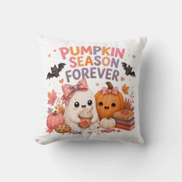 Söt mysig höst spökpumpa Halloween Kudde