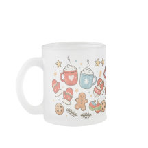 Söt Mysig Juldillustrerad Mugg