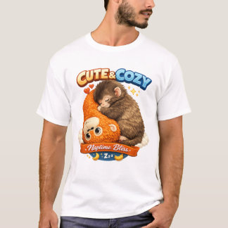 Söt & Mysig Lugnande sömn | Bedårande baby djur T Shirt