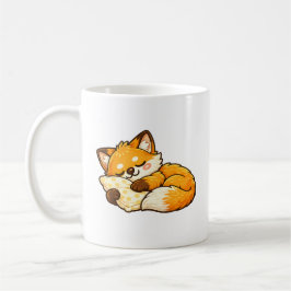 Söt Mysig Sövande Räv Kaffemugg