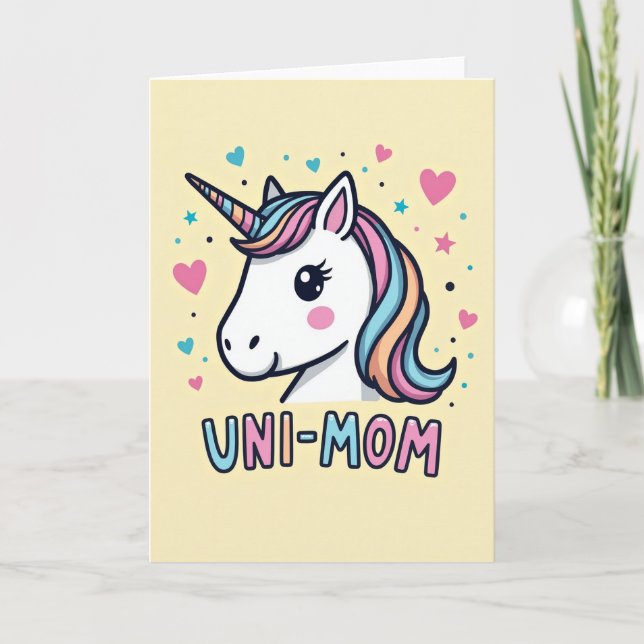 Söt Mythiskt Mamma-kort Kort (Framsida)