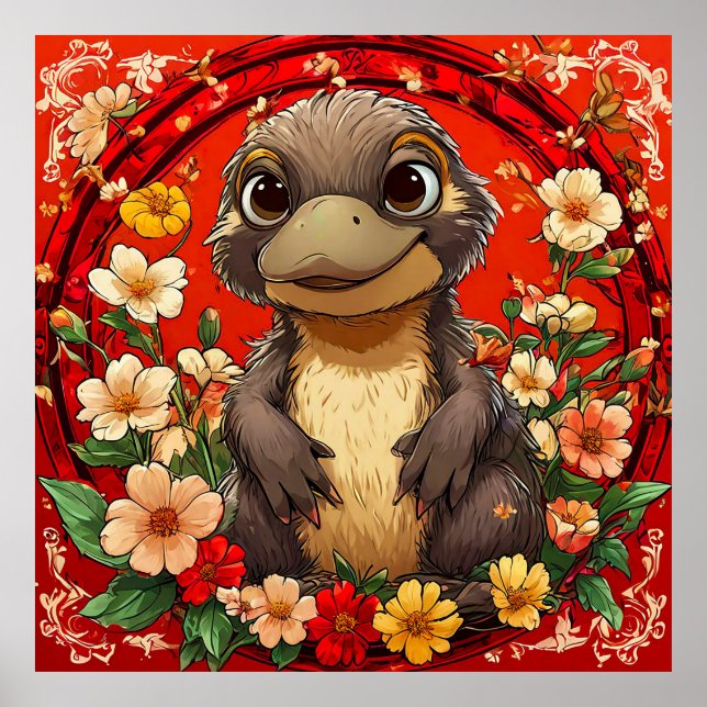 Söt Näbbdjur Poster (Framsidan)