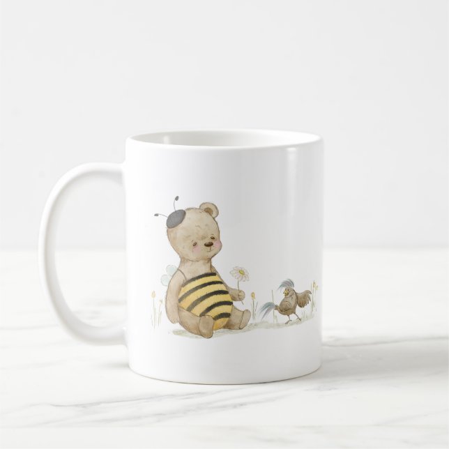 söt Nalle bin Kaffemugg (Vänster)
