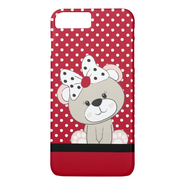 söt nalle Case-Mate iPhone skal (Baksida)