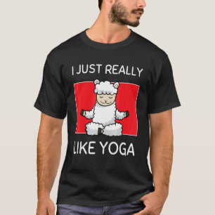 Söt Namaste-får Jag Gillar Verkligen Yoga Pilates T Shirt