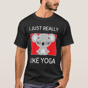 Söt Namaste Koala Jag Gillar Riktigt Mycket Yoga P T Shirt