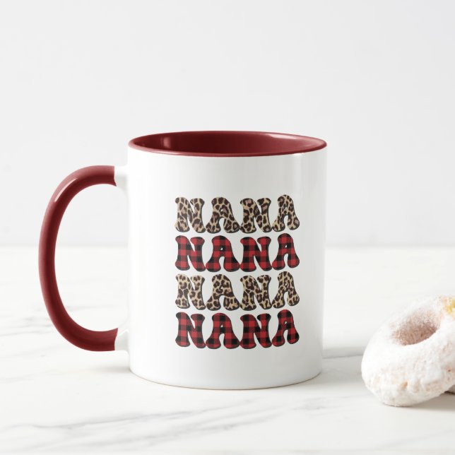Söt Nana-bokstavskonst  Mugg (Med munk)