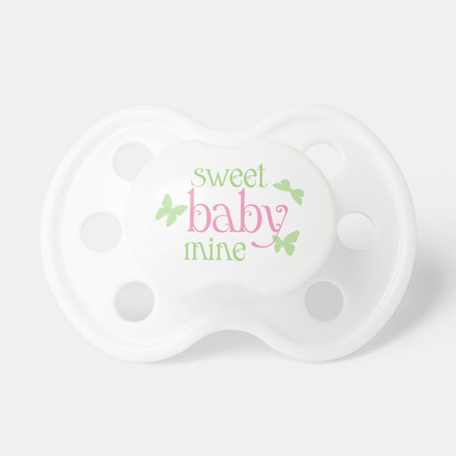 Söt nappar för grönt för babyfjärilsrosor (Framsidan)