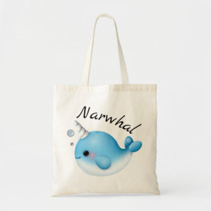 Söt Narval Totebag Tygkasse