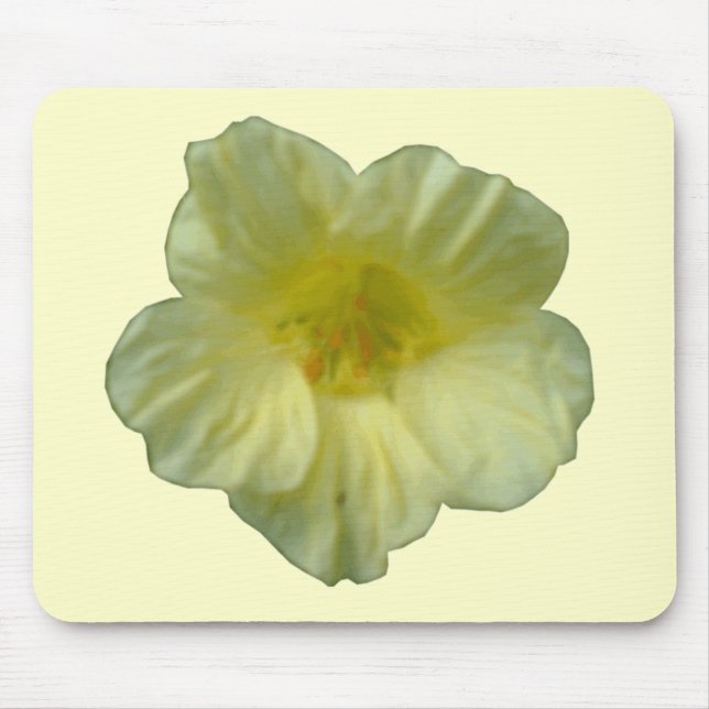 Söt Nasturtium Flower Mousepad Musmatta (Framsidan)