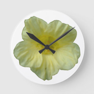 Söt Nasturtium Wall Clock Rund Klocka