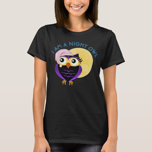 Söt nattuggla t-shirt (Framsida)