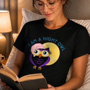 Söt nattuggla t-shirt