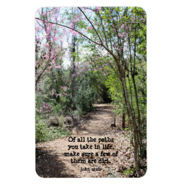 Söt Nature Walk, med citat av John Muir Magnet