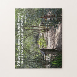 Söt Nature Walk, med citat av John Muir Pussel