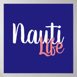 söt NAUTI LIFE SCRIPT-bokstäver | Poster