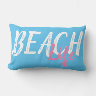 söt nautical BEACH LIFE-brev Lumbarkudde