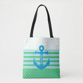 Söt Nautical Thned Tote Bag Tygkasse