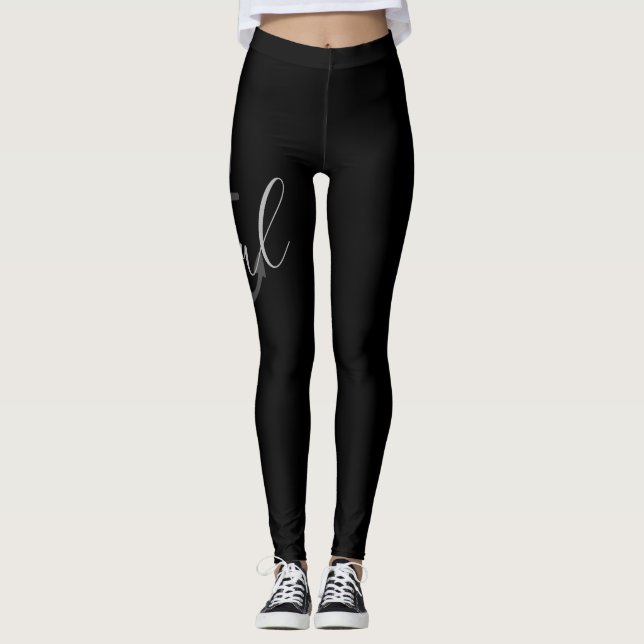 söt nautisk ANCHOR SOUL | Leggings (Framsida)