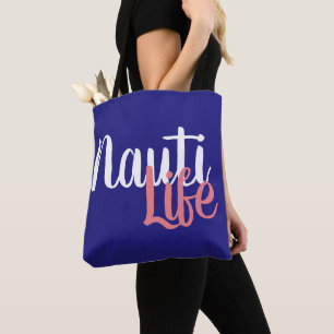 Söt, nautisk NAUTI Life   Tygkasse
