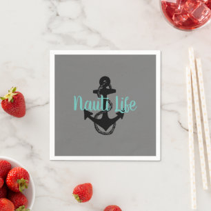 Söt Nautisk NUTI Life med ankare Napkins Pappersservett