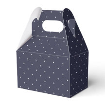 Söt Navy Blue White Polka dots Bröllop