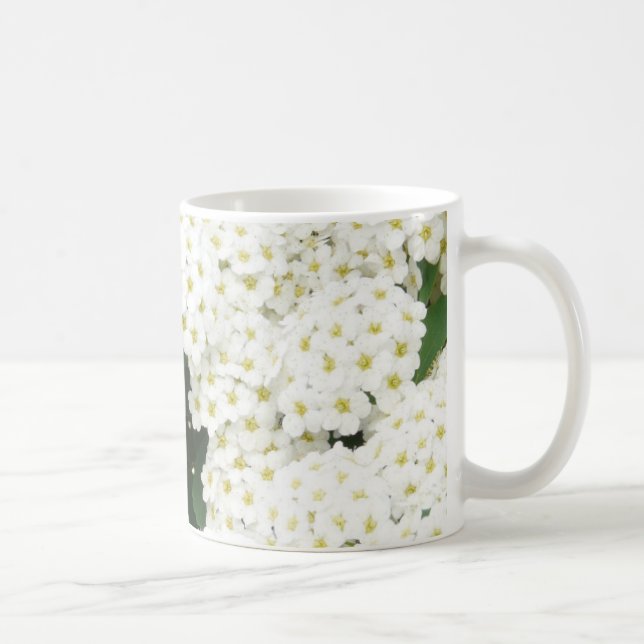 Söt Neutralt Vita havets Shruber Blommigtar av Ava Kaffemugg (Höger)